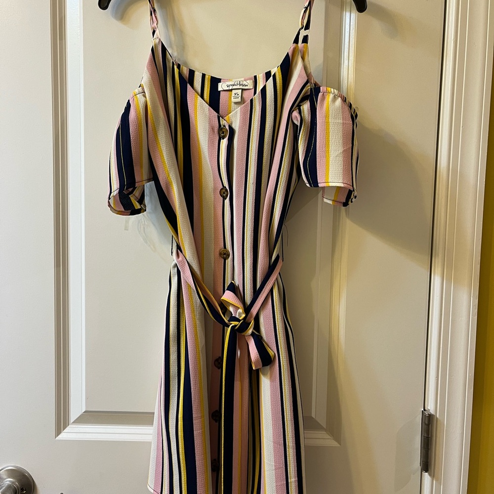 Speechless Multicolor Striped Sun Dress